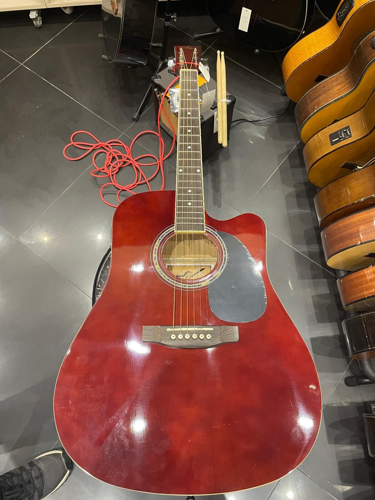 Outlet - Almira F650N-WRC Wine Red Elektro Akustik Gitar