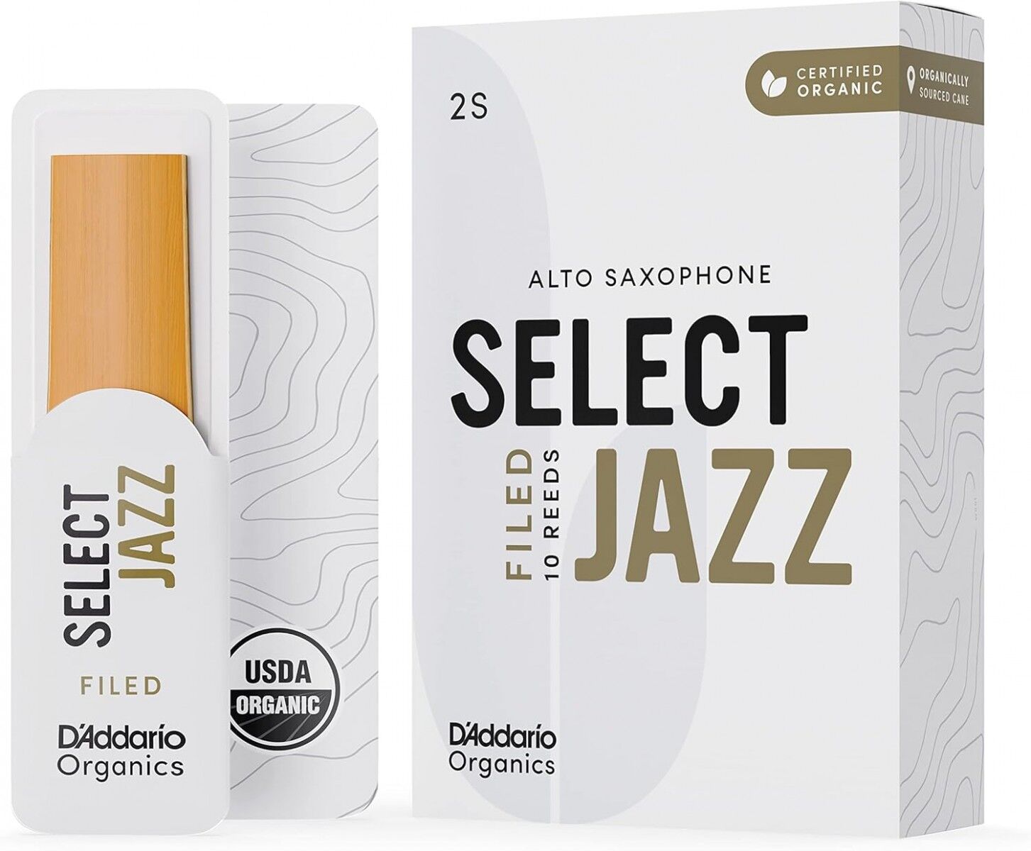 D'Addario Woodwinds Organic Select Jazz Alto Saksafon Kamışı No:2 Soft