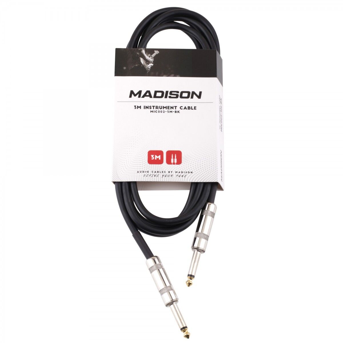 Madison Gitar Kablosu 3 Metre- SİYAH