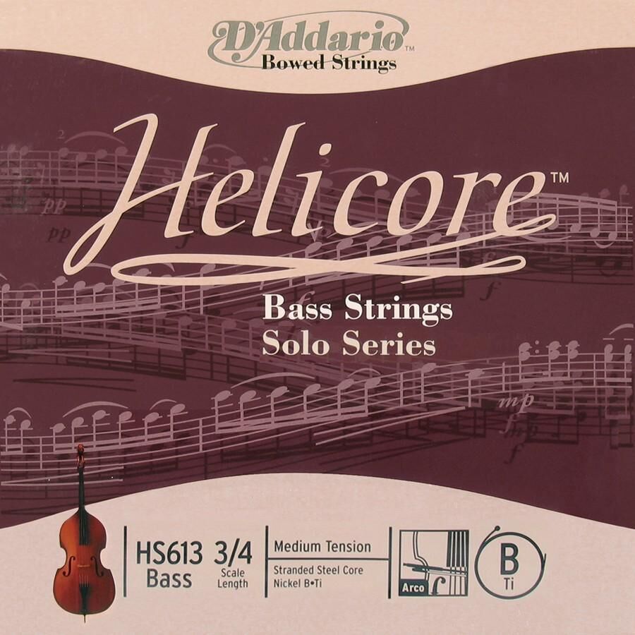 DADDARIO HS613 KONTRABAS TEK TEL, HELICORE, E-(Mİ), 3/4