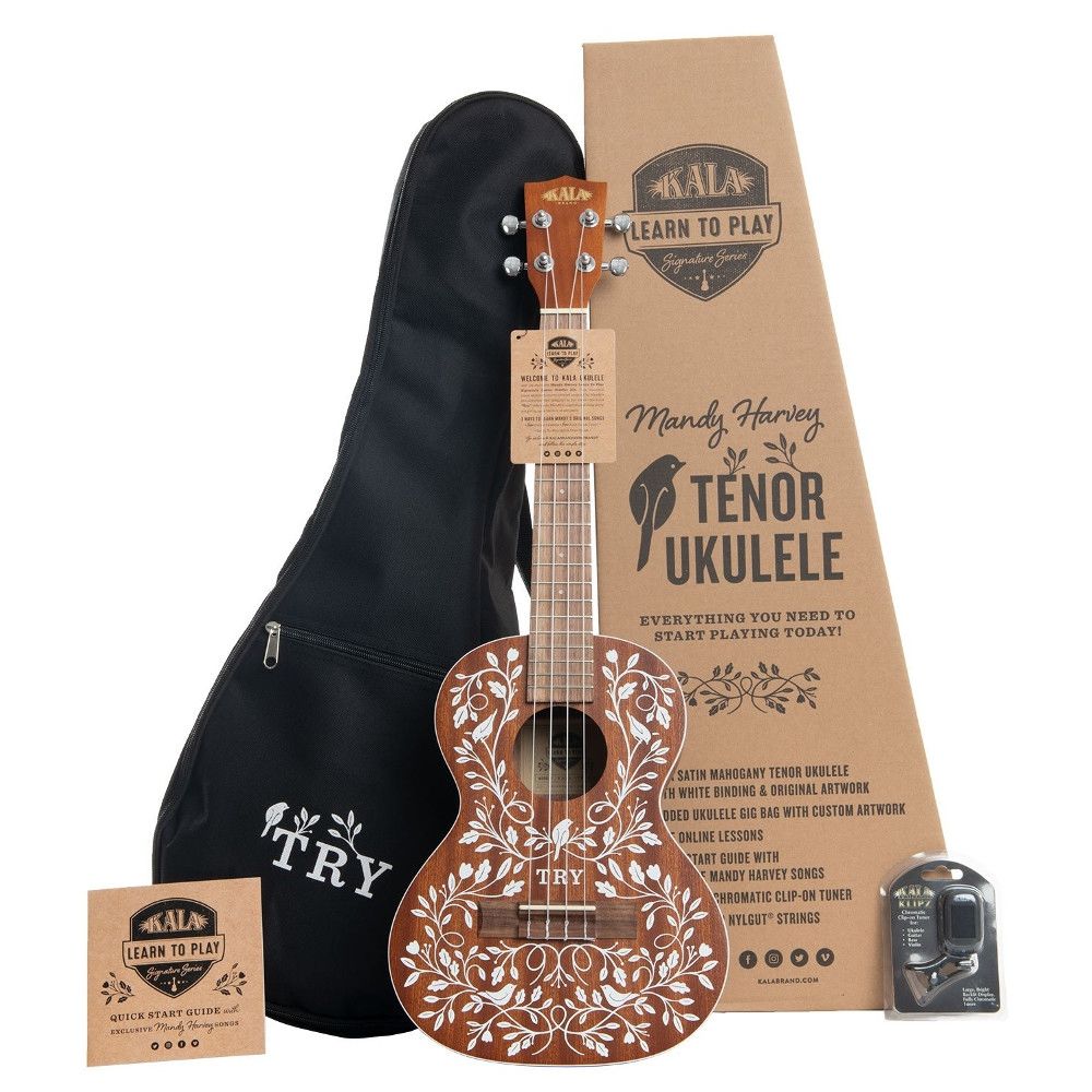Kala Mandy Harvey Signature Tenor Ukulele Başlangıç Seti