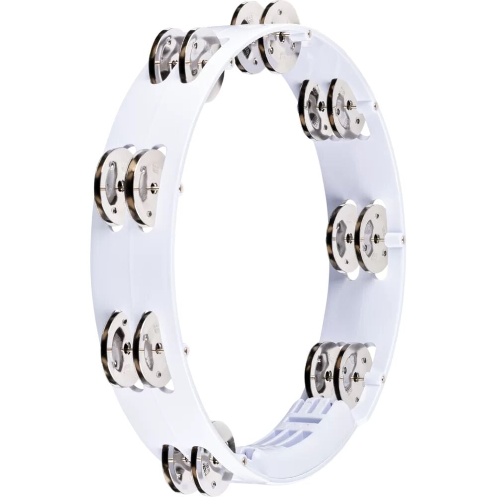 Meinl HTT10WH Stainless Steel Jingle 2-rows 10'' Tour Tamburin (Beyaz)
