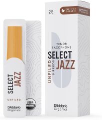 D'Addario Woodwinds Organic Select Jazz Unfiled Tenor Saksafon Kamışı No:2 Soft