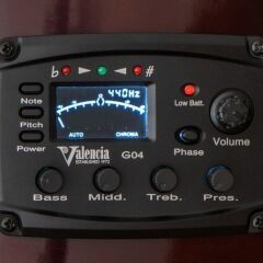 VALENCIA VC104TCE ELEKTRO KLASİK GİTAR, 4/4, NATUREL, SAP ÇELİKLİ