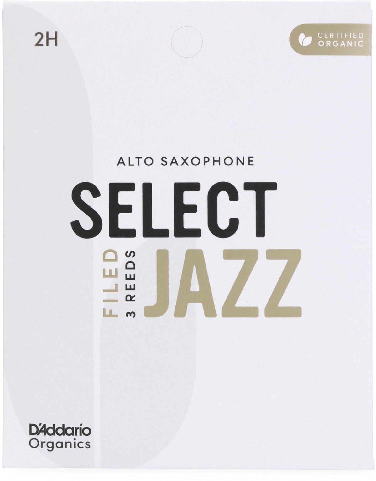 D'Addario Woodwinds Organic Select Jazz Alto Saksafon Kamışı No:2 Hard