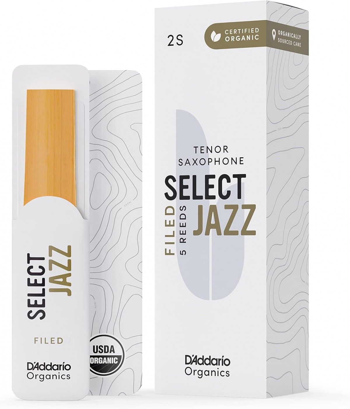 D'Addario Woodwinds Organic Select Jazz Tenor Saksafon Kamışı No:2 Soft
