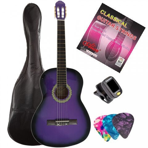 ALMİRA MG917-PRP Tam Boy Yetişkin Klasik Gitar Seti
