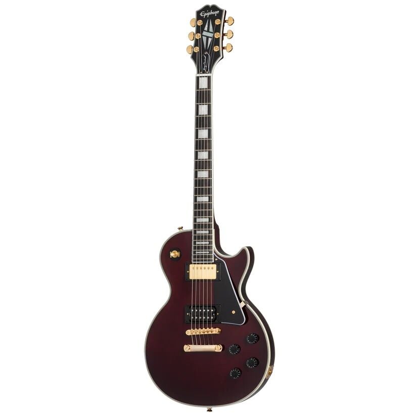 Epiphone Jerry Cantrell ''Wino'' Les Paul Custom Elektro Gitar (Dark Wine Red)