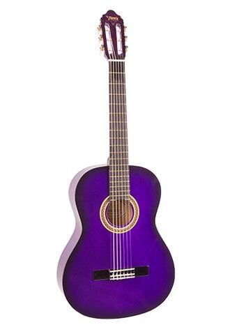 VALENCIA VC102TPPS KLASİK GİTAR, 1/2, MOR SUNBURST, SAP ÇELİKLİ