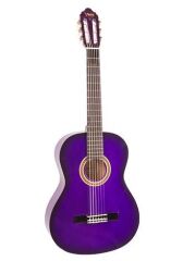 VALENCIA VC102TPPS KLASİK GİTAR, 1/2, MOR SUNBURST, SAP ÇELİKLİ