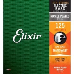 Elixir 15425 Nanoweb Super Light Tek Bas Gitar Teli (125)