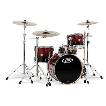 DW Pacific Drums Cherry To Black Fade Davul Seti