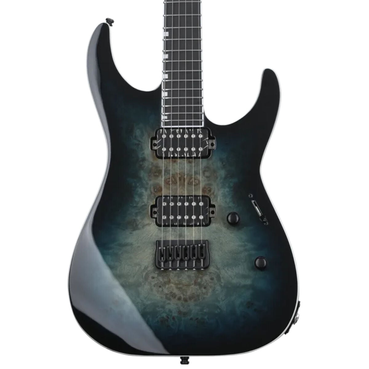 ESP E-II M-II HT Mercury Blue Burst Elektro Gitar