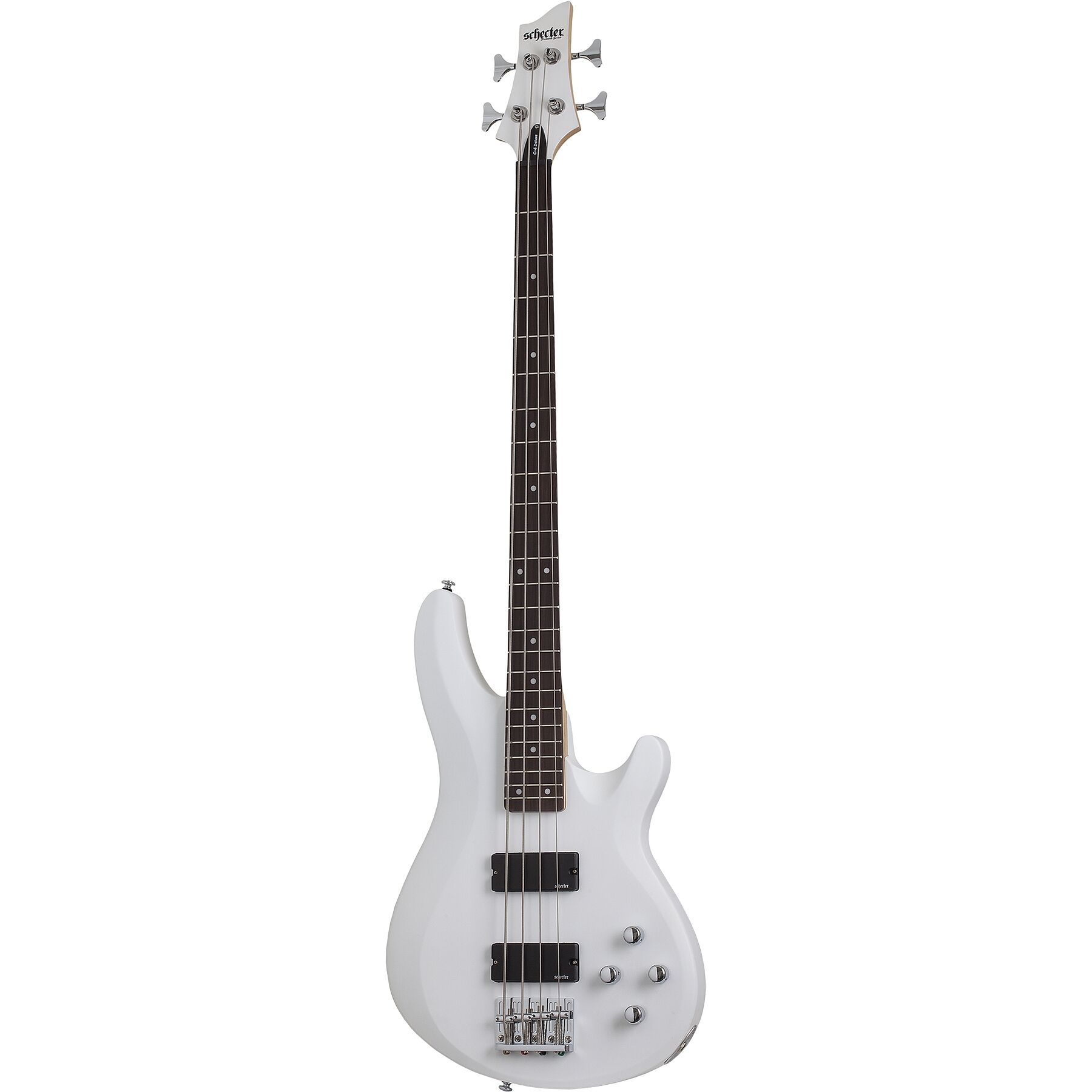 Schecter C-4 Deluxe Bas Gitar (Satin White)