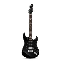 Donner DST Seeker Deluxe HSS Elektro Gitar (Siyah)