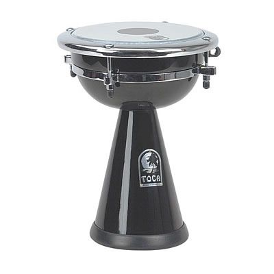 Toca Small Fiberglass Doumbek with Plastic Head, Black