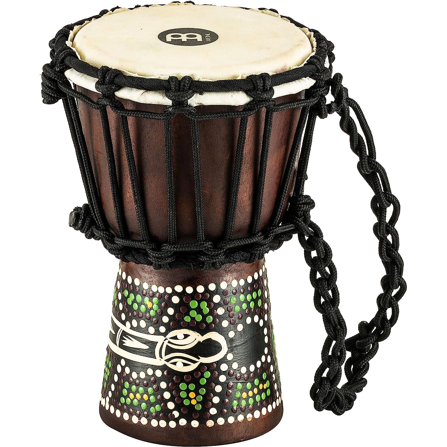 Meinl HDJ6-XXS African Style XX-Small Djembe (Dark Brown)