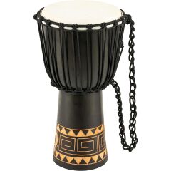 Meinl HDJ1-M Carving African Style 10'' Djembe (Dark Brown)