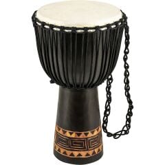 Meinl HDJ1-XL Carving African Style 13'' Djembe (Dark Brown)