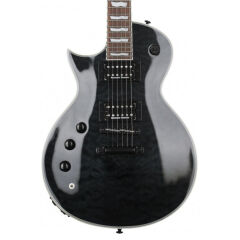 ESP LTD EC-1000 Piezo Quilted Maple Top See Thru Black Solak Elektro Gitar