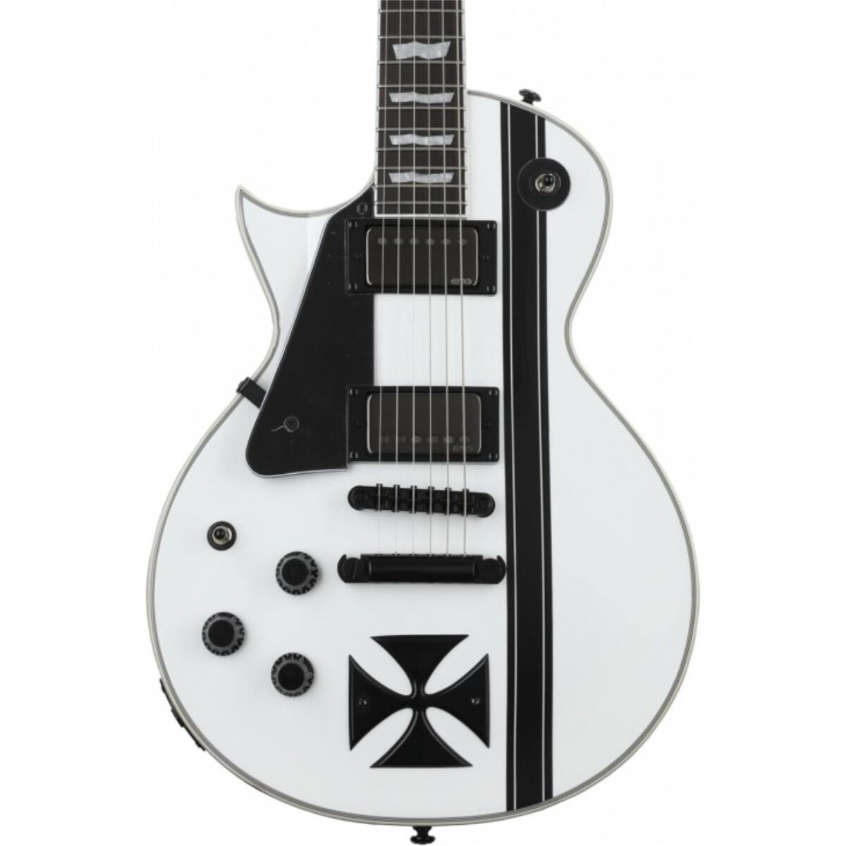 ESP LTD James Hetfield Signature Iron Cross Snow White Solak Elektro Gitar
