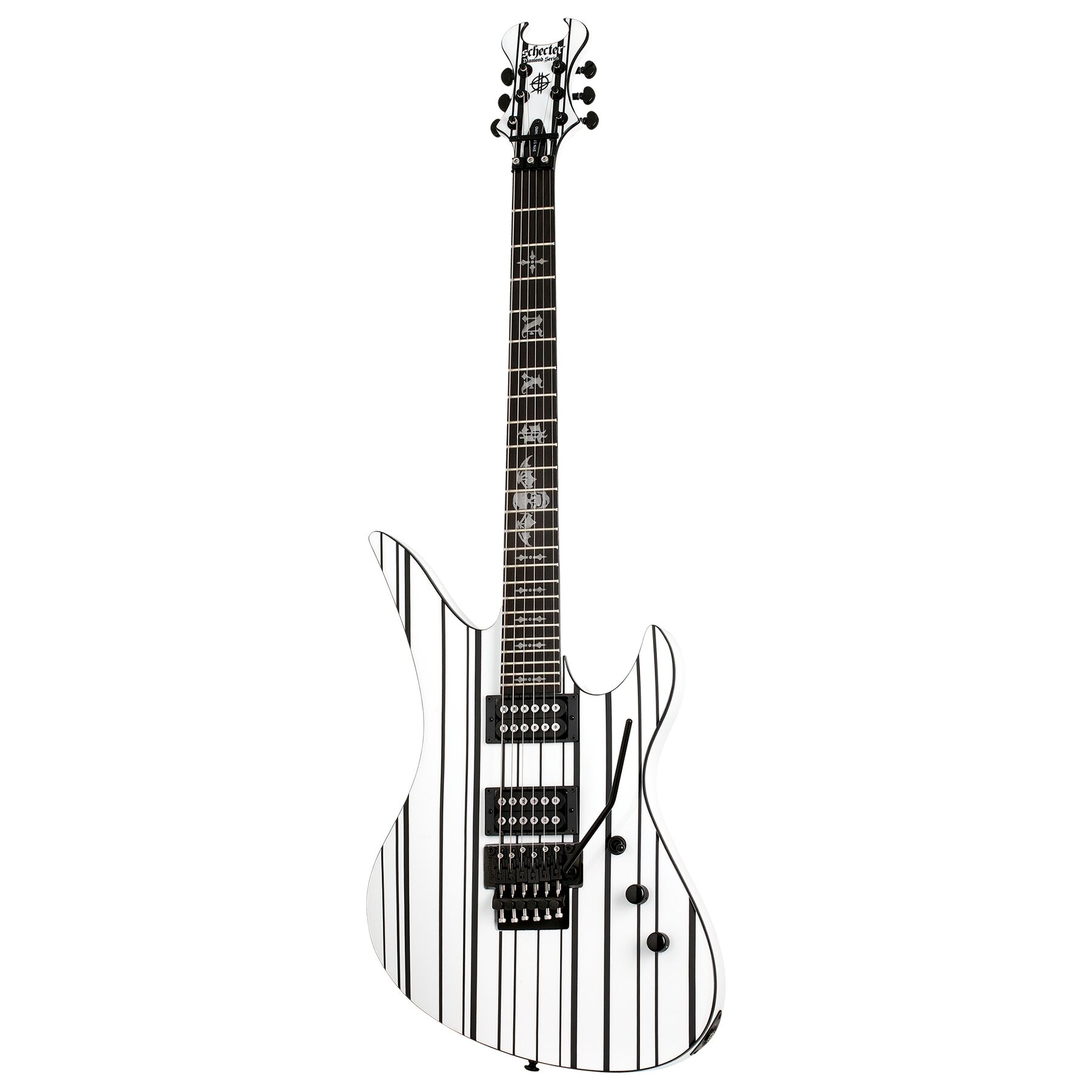 Schecter Synyster Standard Elektro Gitar (White w/Black Pinstripes)