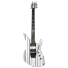 Schecter Synyster Standard Elektro Gitar (White w/Black Pinstripes)