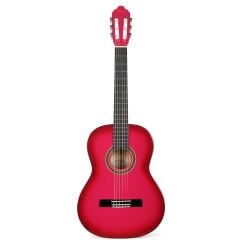 VALENCIA VC104TPKS KLASİK GİTAR, 4/4, PEMBE SUNBURST, SAP ÇELİKLİ