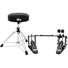 DW Drums 3000 Serisi 2 Parça Aksam Paketi (Double Kick Pedalı & Davul Taburesi)