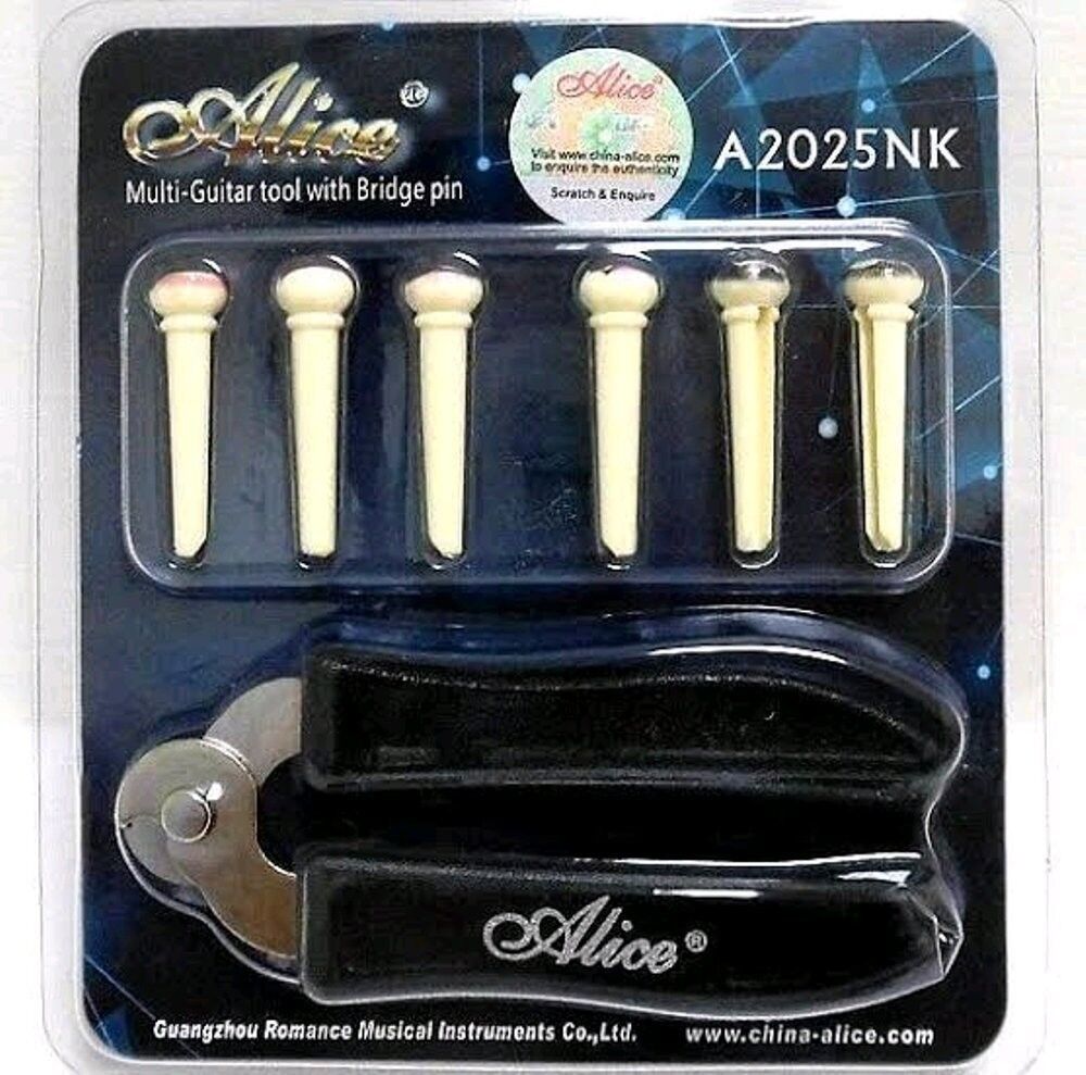 Alice A2025NK  Akustik Gitar Pim Seti ve Tel Kesici