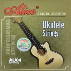 Alice AUO4 Ukulele Tel Seti