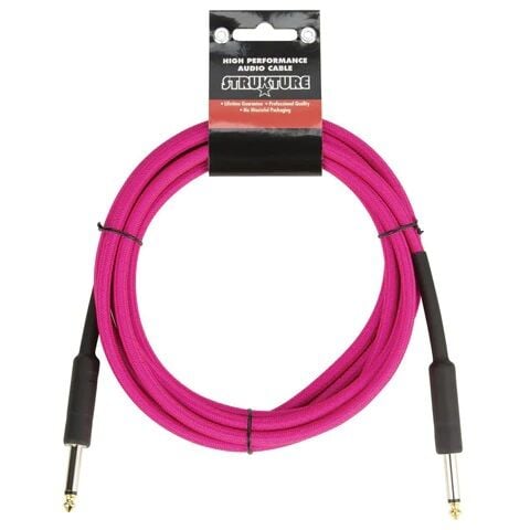 Strukture SC10NP6mm Neon Pink Enstrüman Kablosu (3 Metre)