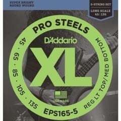 DADDARIO EPS165-5 BASS GİTAR TEL SETİ, 5 TELLİ, 45-135