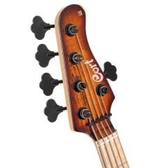 CORT GB-FUSION5ABB BASS GİTAR, 5 TELLİ, ÇANTALI, ANTIQUE BROWN BURST