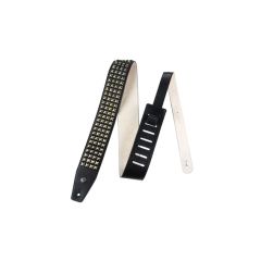 Jim Dunlop Distressed Black Studs Deri Gitar Askısı
