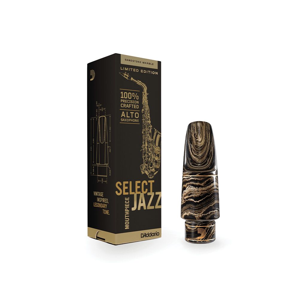 D'Addario Woodwinds Select Jazz D7M Marble Alto Saksafon Beki