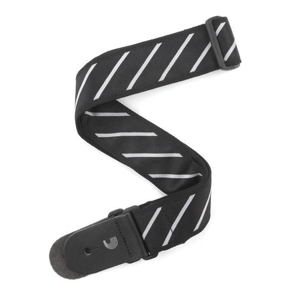 PLANETWAVES T20W1409 GİTAR ASKISI, TIE STRIPES SİYAH-GRİ