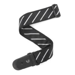 PLANETWAVES T20W1409 GİTAR ASKISI, TIE STRIPES SİYAH-GRİ