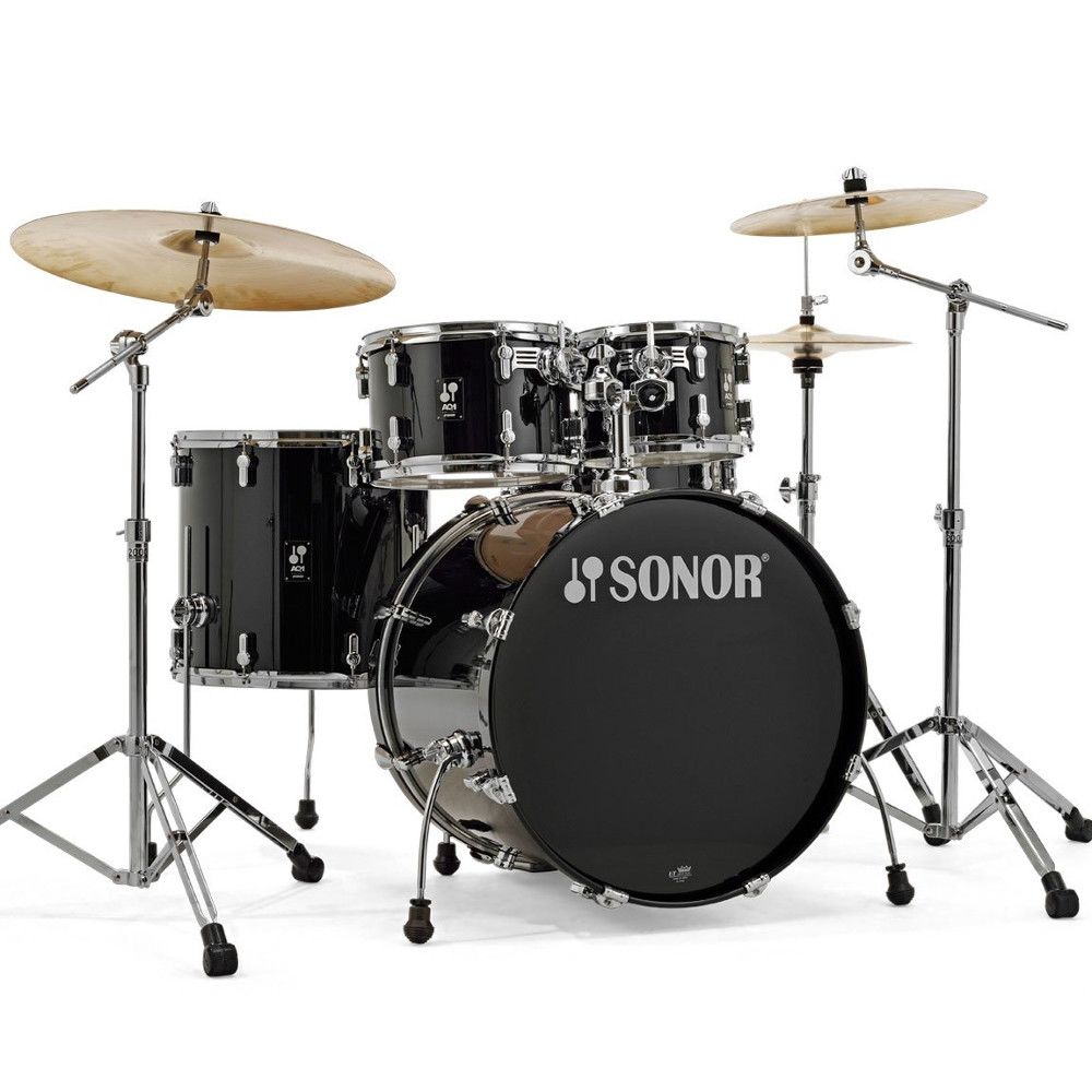 Sonor AQ1 Stage Akustik Davul Seti (Piano Black)