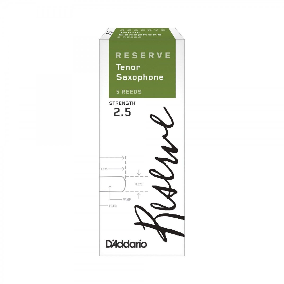 D'Addario Woodwinds Reserve DKR0525 Tenor Saksafon Kamışı No:2.5