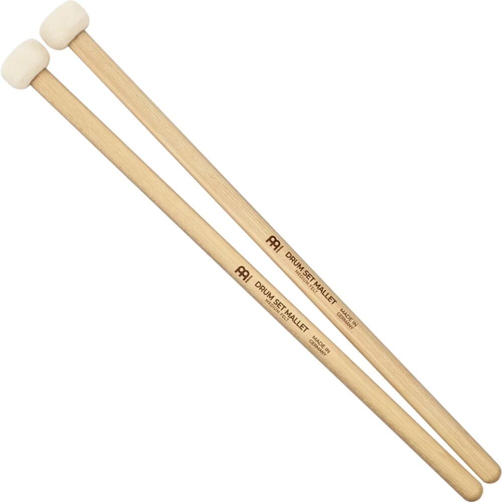 Meinl SB401 Drum Set Mallet Medium  Felt Tip (5A Hickory Handle)