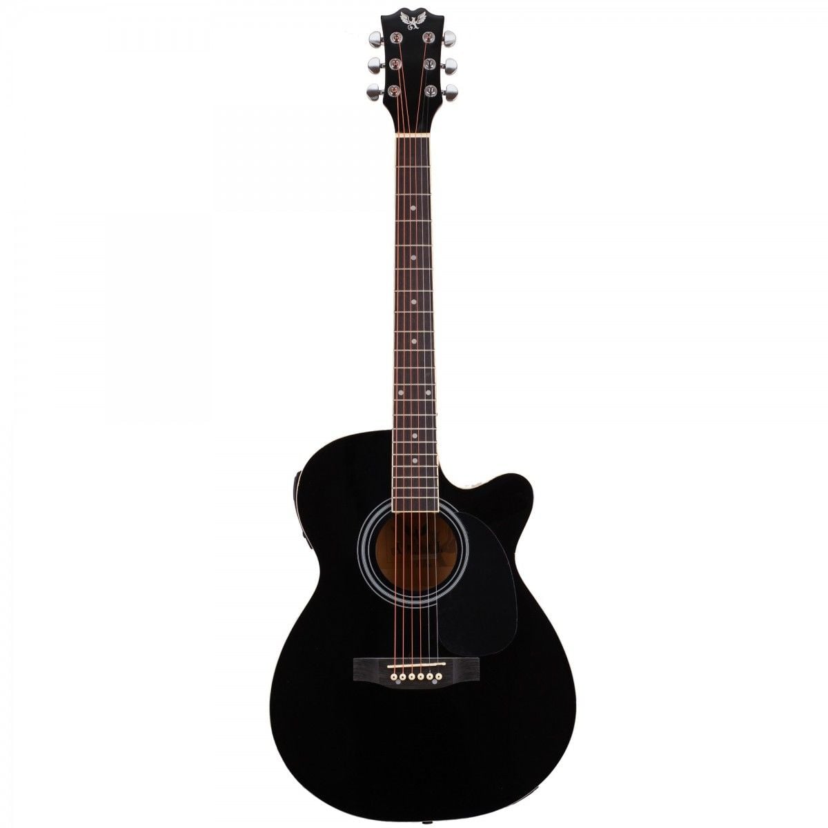Angel AFG100CE-BK Siyah Cutaway Elektro Akustik Gitar