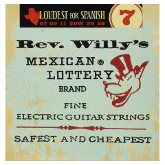 Jim Dunlop RWN0738 Rev Willy Extra Light Elektro Gitar Teli (7-38)
