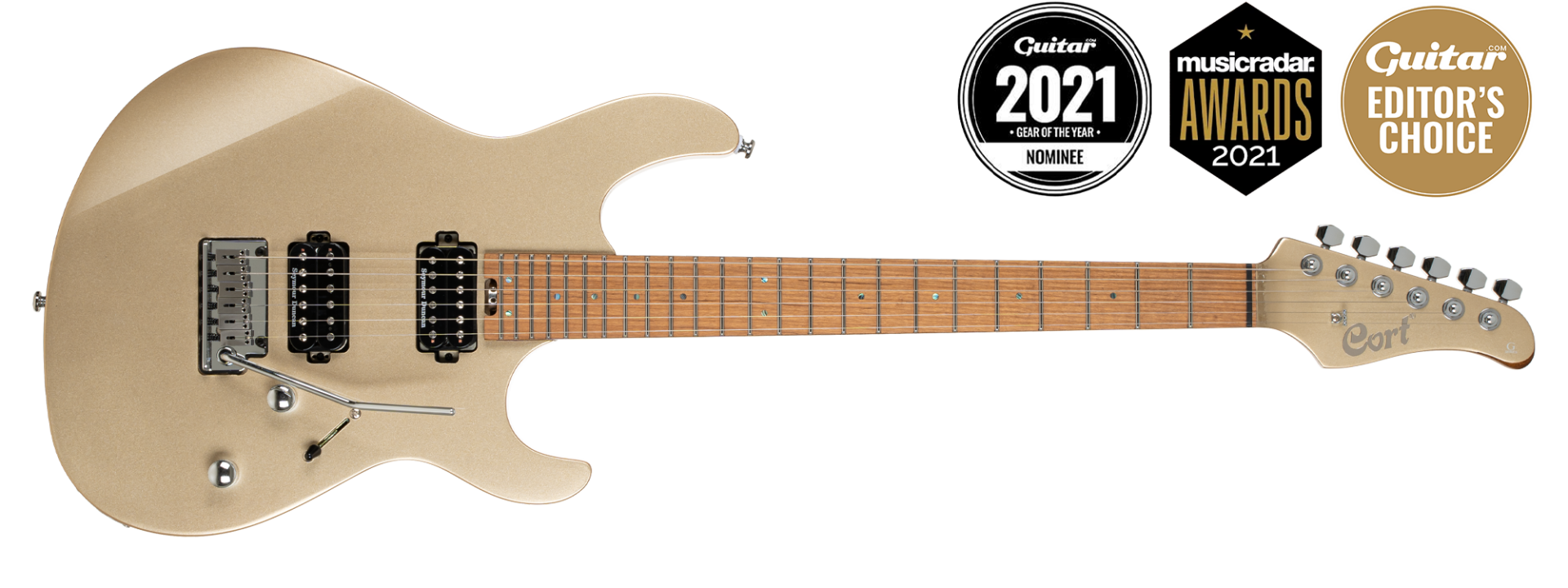 CORT G300PRO MGD ELEKTRO GİTAR, METALİK GOLD