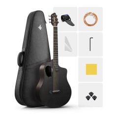 Donner RISING-G1 Carbon Fiber Akustik Gitar Seti (Mat Kahverengi)