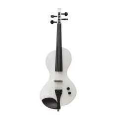 Kinglos CWDS-W1311 White Carbon Fiber 4/4 Elektro Keman + Keman Yastığı Hediyeli