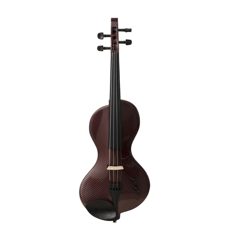 Kinglos CWDS-R1311 Dark Red Carbon Fiber4/4 Elektro Keman + keman Yastığı hediyeli