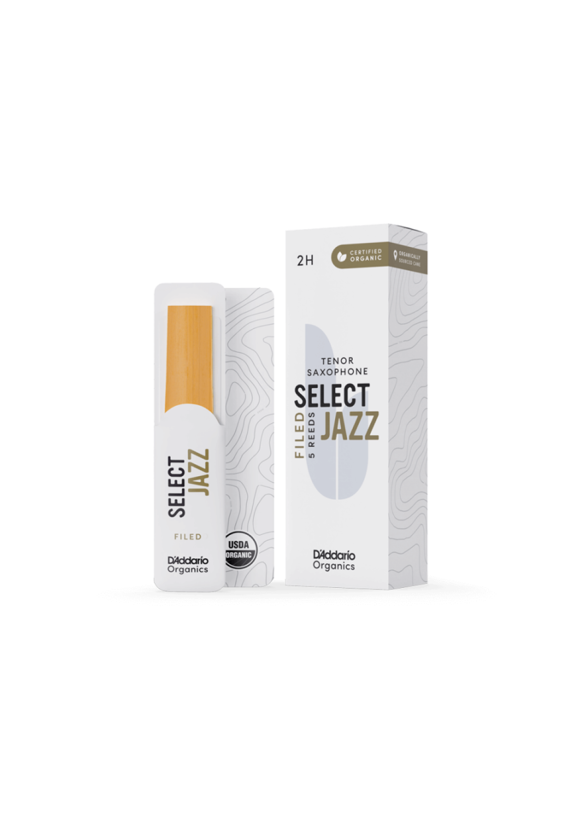D'Addario Woodwinds Organic Select Jazz Tenor Saksafon Kamışı No:2 Hard
