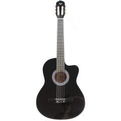 Angel ACG100C-BK 4/4 Cutaway Siyah Klasik Gitar