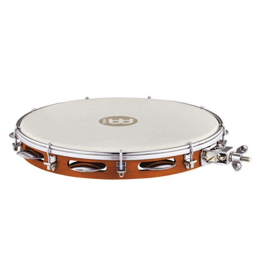 Meinl PA12CN-M-TF-H Pandeiro Chesnut Mountable True Feel Synthetic Head 12'' Tamburin